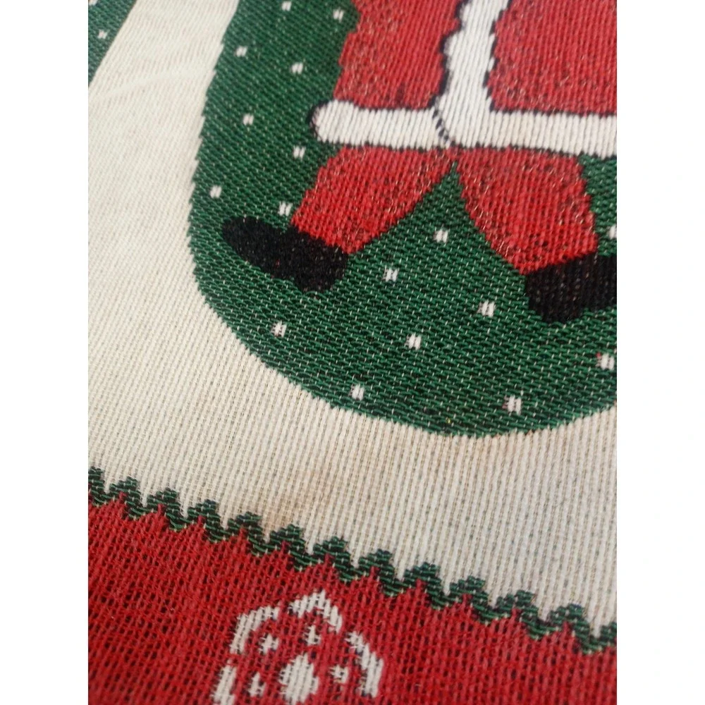 Holiday JOY Placemats Set of 4 Snowman‎ Santa Reindeer Christmas Decor